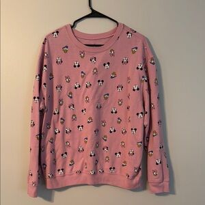 Pink Disney Character Sweatshirt